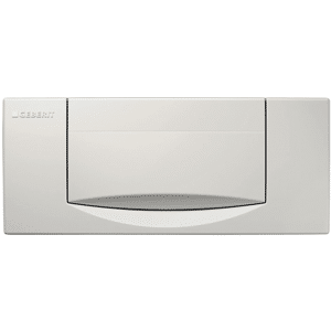 GEBERIT betjeningsplade 300T, til skyl-stop skyldning. Hvid