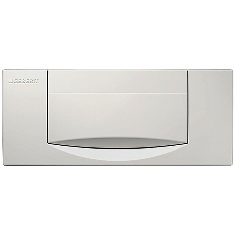 GEBERIT betjeningsplade 300T, til skyl-stop skyldning. Hvid