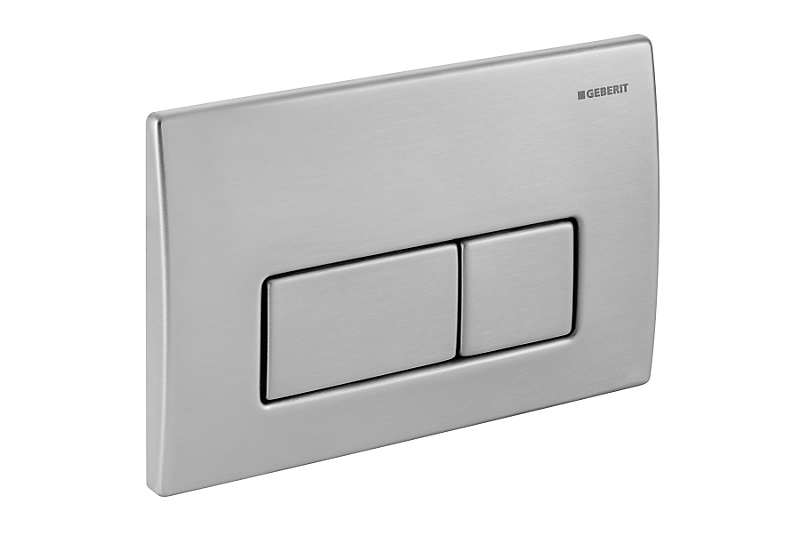 GEBERIT Kappa50 betjeningsplade børstet stål