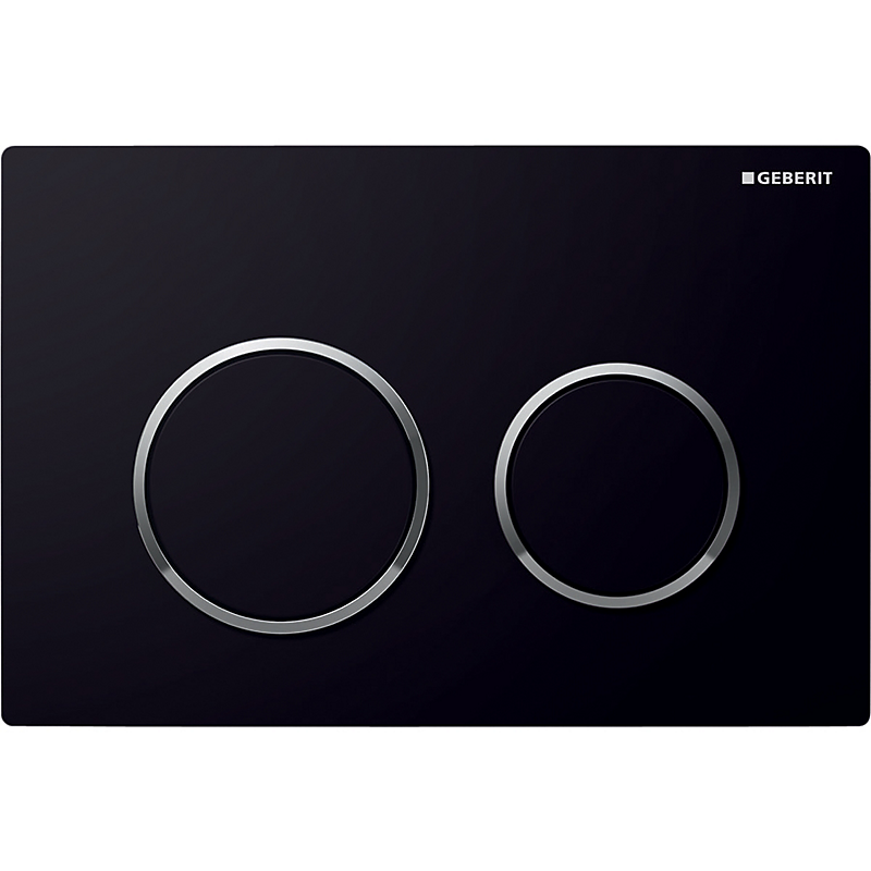 GEBERIT Kappa21 betjeningsplade til dobbel skyl blankforkromet