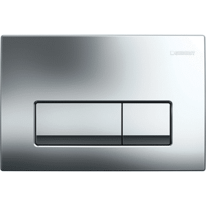 GEBERIT betjeningsplade Delta50 246x164x26mm, tryktaste krom
