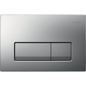 GEBERIT betjeningsplade Delta50 246x164x26mm, tryktaste mat krom