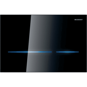 Geberit Sigma80 betjeningsplade 230V. Sort glas
