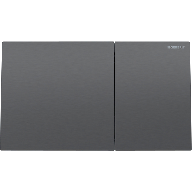 GEBERIT Sigma70 betjeningsplade børstet, easy-to-clean-belagt, Sort krom