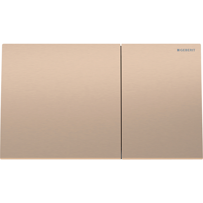 GEBERIT Sigma70 betjeningsplade børstet, easy-to-clean-belagt, Rødguld