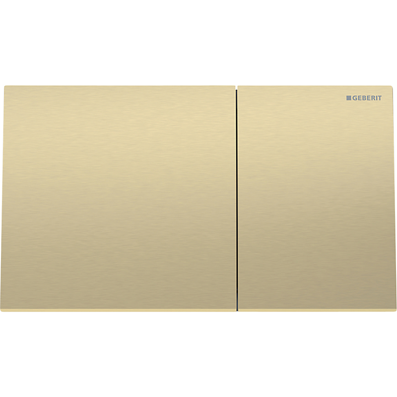 GEBERIT Sigma70 betjeningsplade børstet, easy-to-clean-belagt, Messingfarver