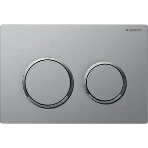 GEBERIT OMEGA20 betjeningsplade 212x142x10mm matkrom/blank
