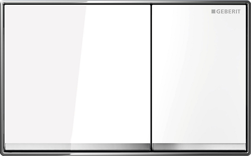 GEBERIT OMEGA60 betjeningsplade hvid glas