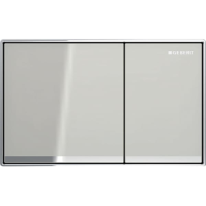 GEBERIT Omega60 betjeningsplade, sand-grå glas