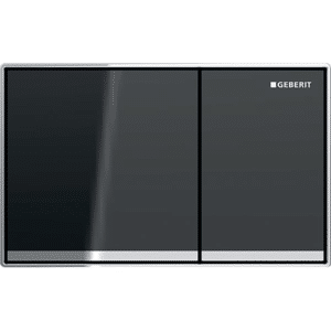 GEBERIT Omega60 betjeningsplade, lava glas