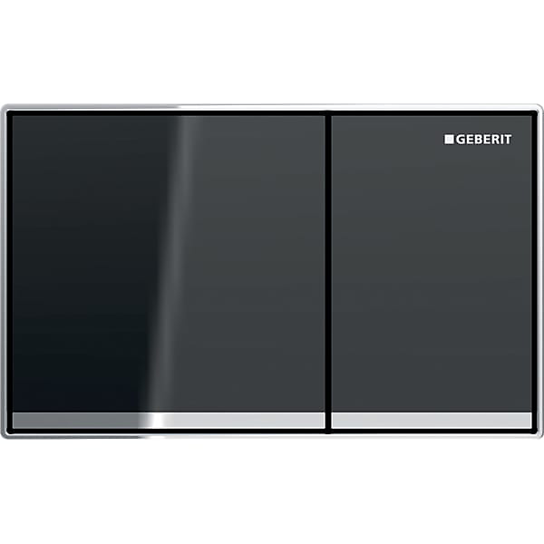 GEBERIT Omega60 betjeningsplade, lava glas