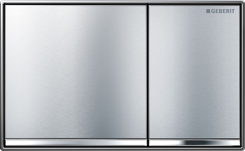 GEBERIT OMEGA60 betjeningsplade børstet krom
