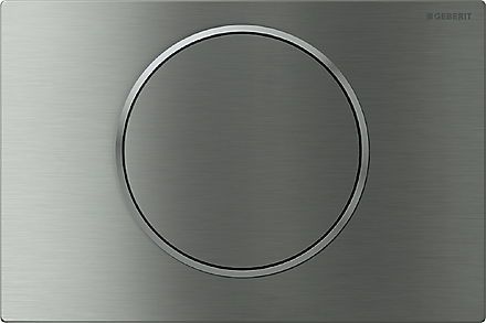 GEBERIT SIGMA10 betjeningsplade Stop-Go Børstet stål/poleret/børstet stål