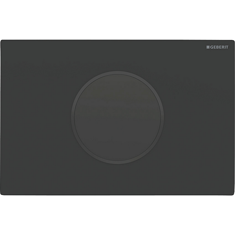 GEBERIT Sigma10 elektronisk WC-skyllestyring netdrift dobbeltskyl. Sortmatlakeret