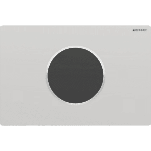 GEBERIT Sigma10 elektronisk WC-skyllestyring batteridrift dobbeltskyl. Matkromlakeret, blankforkromet
