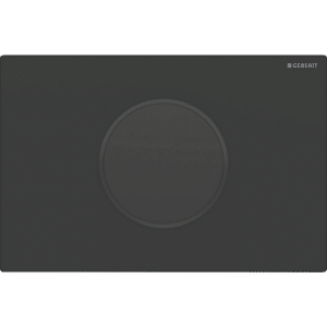GEBERIT Sigma10 elektronisk WC-skyllestyring batteridrift dobbeltskyl. Sortmatlakeret, sort