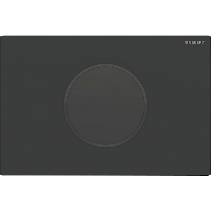 GEBERIT Sigma10 elektronisk WC-skyllestyring batteridrift dobbeltskyl. Sortmatlakeret, sort