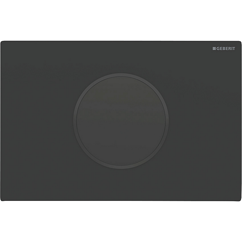 GEBERIT Sigma10 elektronisk WC-skyllestyring batteridrift dobbeltskyl. Sortmatlakeret, sort