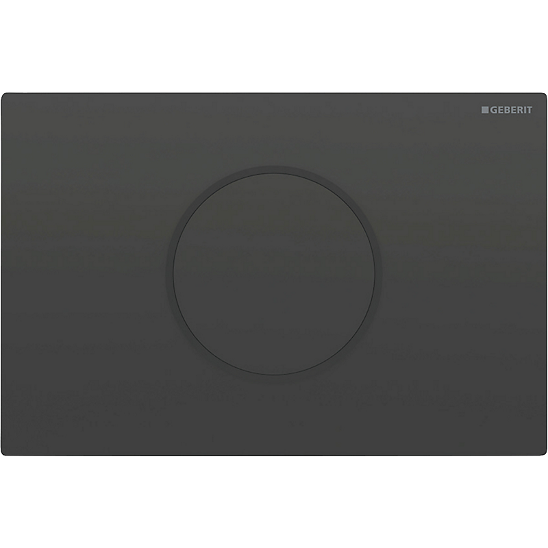 GEBERIT Sigma10 elektronisk WC-skyllestyring batteridrift dobbeltskyl. Sort, mat sort