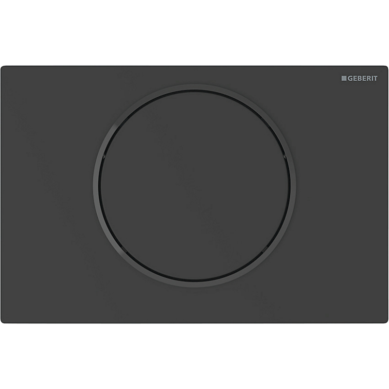 GEBERIT Sigma10 elektronisk WC-skyllestyring netdrift enkeltskyl. Sortmatlakeret, sort