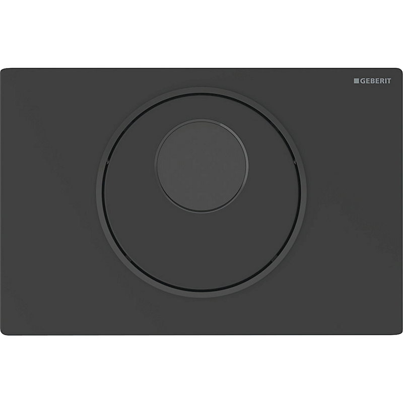 GEBERIT Sigma10 elektronisk WC-skyllestyring netdrift dobbeltskyl. Sort matlakeret, sort