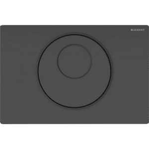 GEBERIT Sigma10 elektronisk WC-skyllestyring netdrift dobbeltskyl. Sort, sort mat