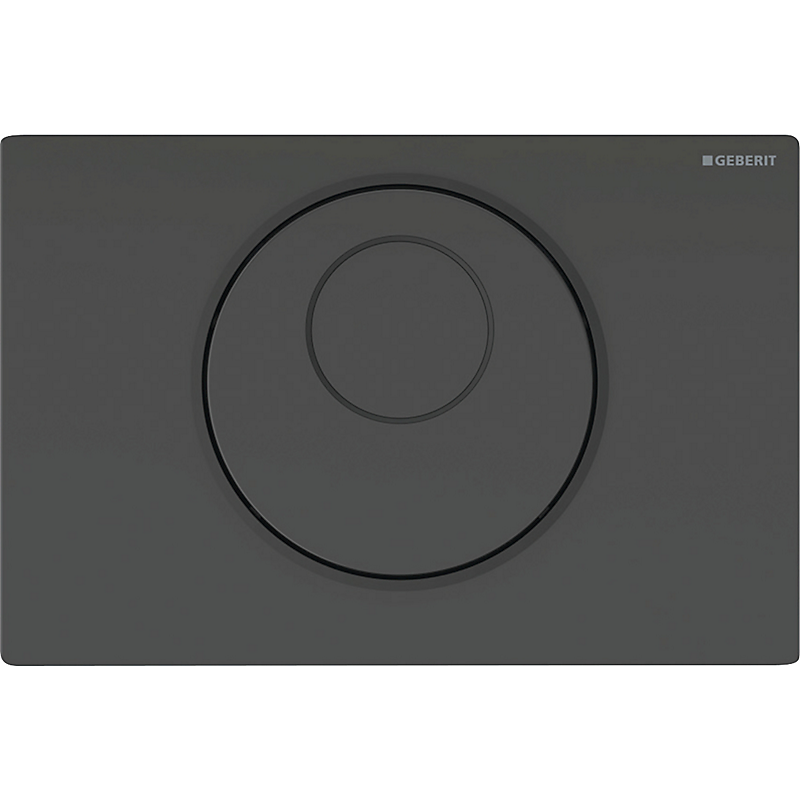 GEBERIT Sigma10 elektronisk WC-skyllestyring netdrift dobbeltskyl. Sort, sort mat