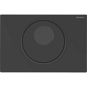 GEBERIT Sigma10 elektronisk WC-skyllestyring batteridrift dobbeltskyl. Sort matlakeret, sort