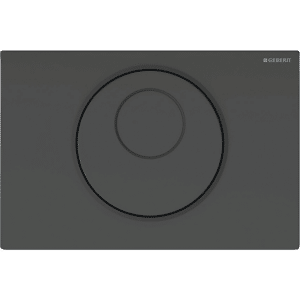 GEBERIT Sigma10 elektronisk WC-skyllestyring batteridrift dobbeltskyl. Sort, sort mat