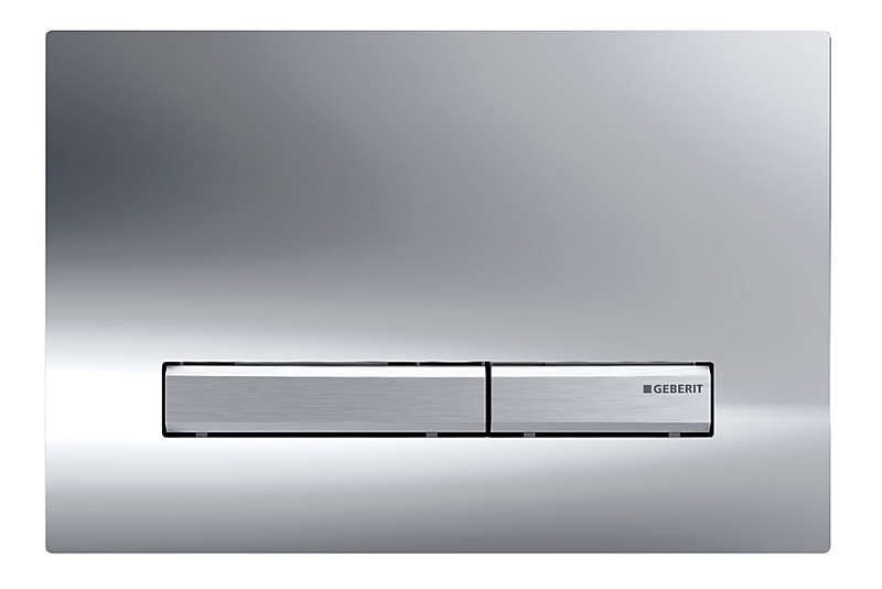 GEBERIT SIGMA50 betjeningsplade dobbeltskyl forkromet