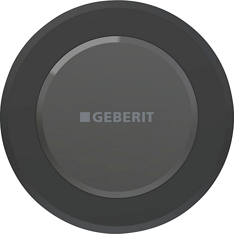 GEBERIT elektronisk WC-skyllestyring netdrift dobbeltskyl type 10 infrarød. Sort mat