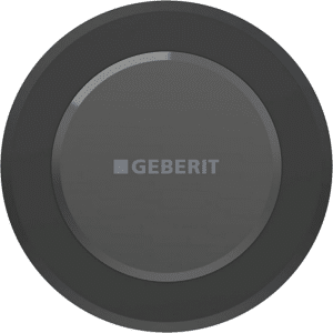 GEBERIT elektronisk WC-skyllestyring netdrift dobbeltskyl type 10 infrarød. Sort mat