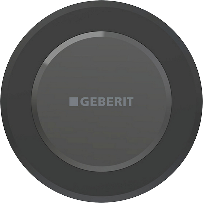 GEBERIT elektronisk WC-skyllestyring netdrift dobbeltskyl type 10 infrarød. Sort mat