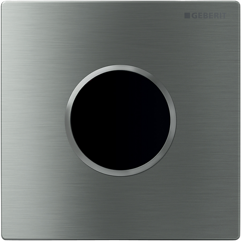GEBERIT urinalstyring elektonisk skyl med netdrift/frontplade type 10, børstet, poleret