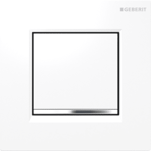 GEBERIT SIGMA30 urinalstyring med pneumatisk skyl. hvid/blankforkromet/hvid