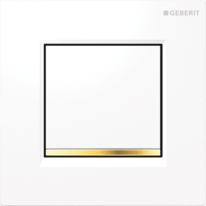 GEBERIT SIGMA30 urinalstyring med pneumatisk skyl. hvid/guld/hvid