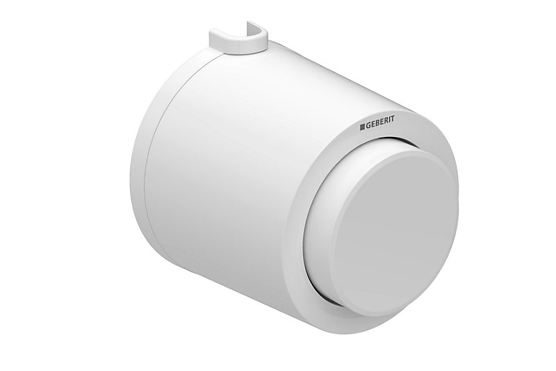 GEBERIT tryk Omega01, pneumatisk, til enkeltskyl, synlig betjening, alpin-hvid