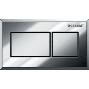 GEBERIT fjernbetjening 129x74mm blankforkromet