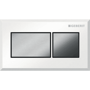 GEBERIT fjernbetjening 129x74mm Hvid/blankpoleret