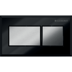 GEBERIT fjernbetjening 129x74mm sortil blankpoleret