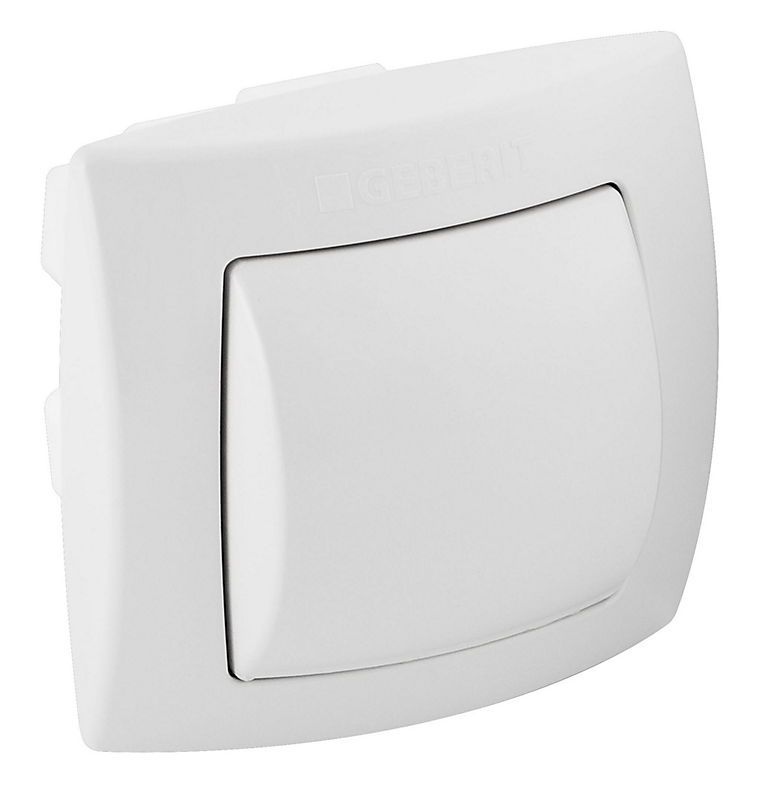 GEBERIT Prego Pneumatisk trykknap enkeltskyl hvid