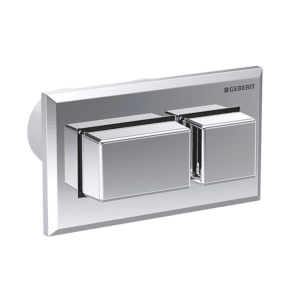 GEBERIT fjernbetjening 129x74mm blankforkromet