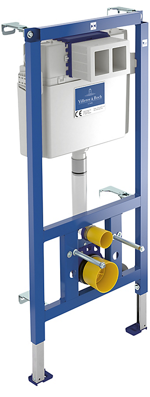 V&B ViConnect indbygningscisterne 4,5/6ltr/1170x160x575mm blå