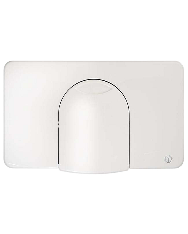 Gustavsberg Triomont betjeningsplade komplet enkeltskyl til indbygningscisterne før 2008. Hvid