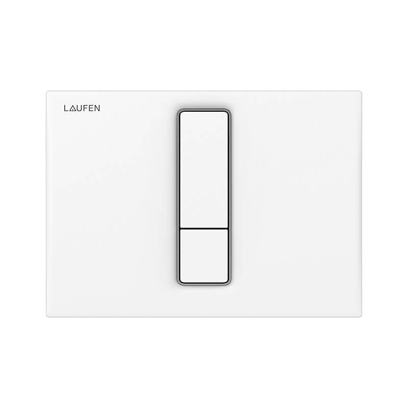 LAUFEN LIS AW101 betjeningsplade Duo - Hvid