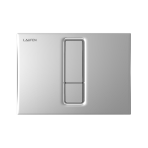 Laufen LIS aw101 betjeningsplade med duoskyl. Matkrom