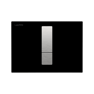 Laufen Lis aw102 betjeningsplade duoskyl. Sort glas