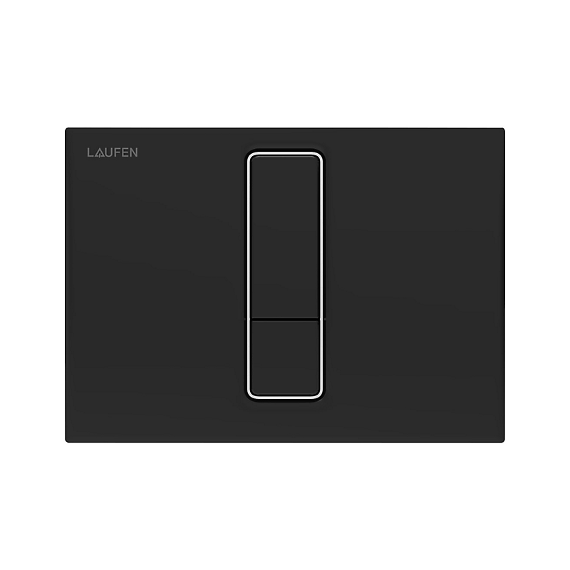 Laufen Lis tryk aw104 sort/mk betjeningsplade aw104 duoskyl sort/matkrom