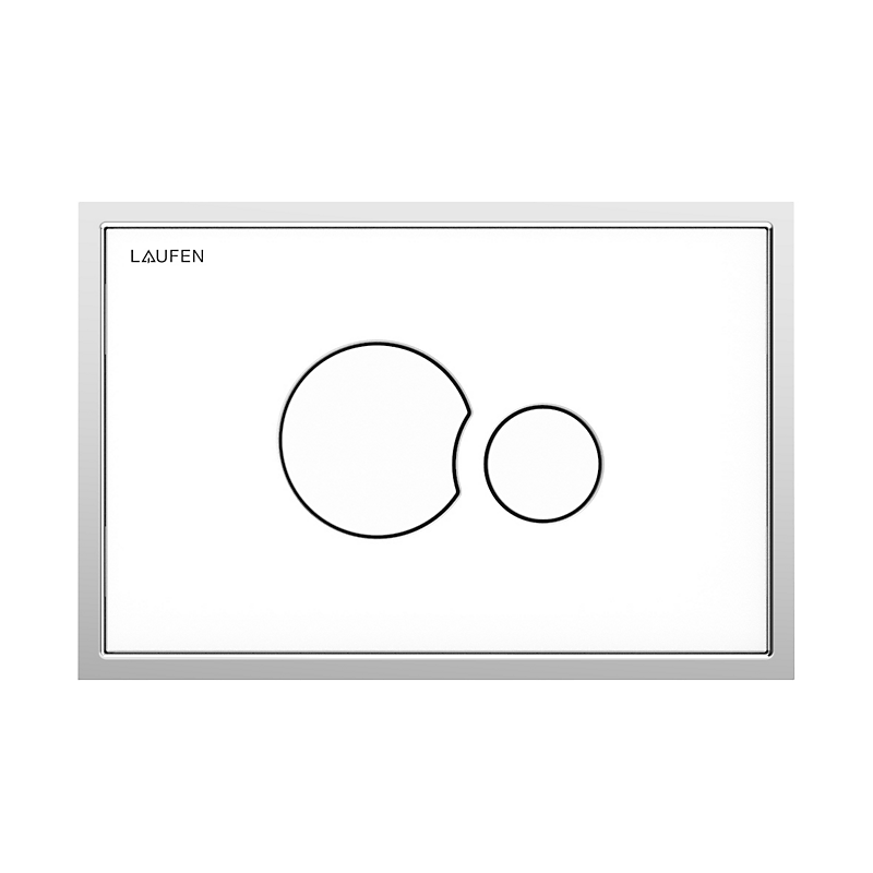 Laufen Lis aw106 betjeningsplade duoskyl. Hvid