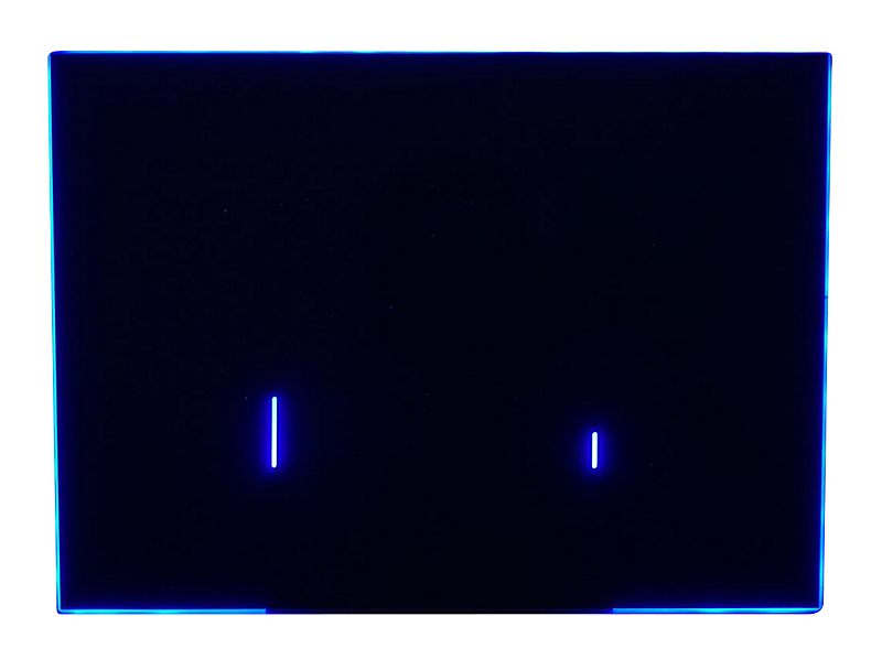 Laufen Lis e-aw107 betjeningsplade elektronisk. Sort glas